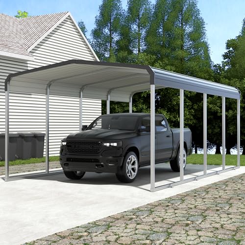 Metal Carport (12x20 FT Gray)