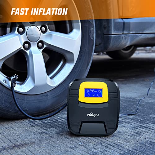 Digital Tire Inflator Air Compressor Portable Pump w (Touch Screen Air Pump)