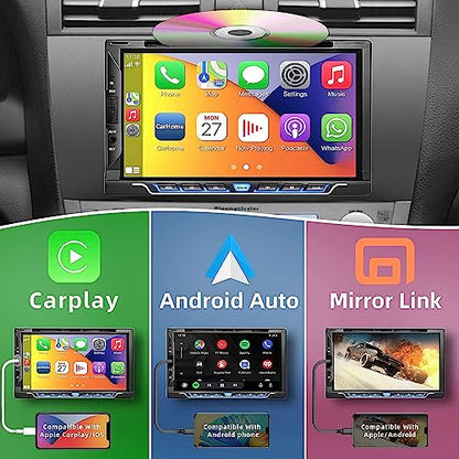 Double Din Car Stereo with CD (Style-A)