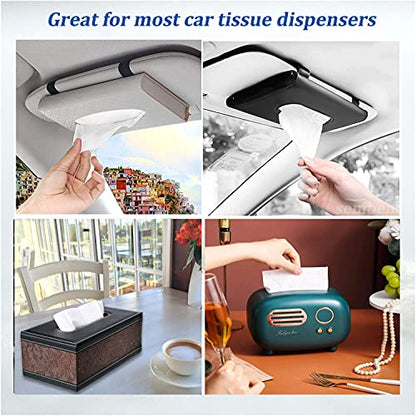 Car Facial Tissue Refill for Car Visor Holder 3 (30 Count (Pack of 15))