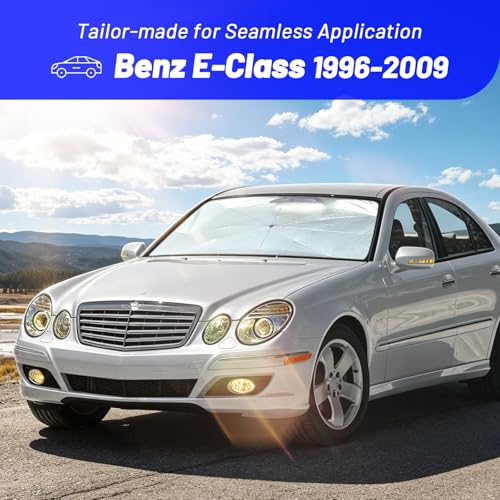 Windshield Sun Shade for Mercedes (Fit for Mercedes-Benz E-Class 1996-2009)