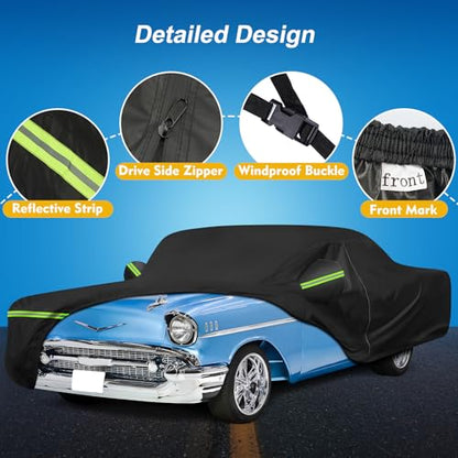 QUNSUNUS Car Cover for Chevrolet Bel Air (for Chevrolet Bel Air/150/210 1950-1957)