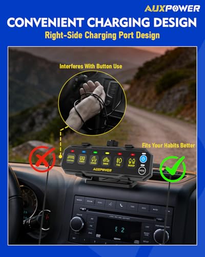 6 Gang Wireless Switch Panel S6W 4 Modes and RGB Dimmable (RGB S6W / Portable Remote Panel)