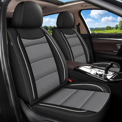 Car Seat Covers 5 Seats Set for Kia Spectra 2002 (#018 Black&Gray / 20. Spectra 2002-2009-5 Seat Covers Full Set)