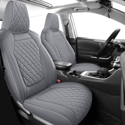 Seat Covers Full Set Fit for 2019 (Grey / 2019-2025 rav4(Not for Hybrid,Adventure&TRD-OFF))