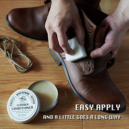 All Natural Leather Conditioner and Cleaner (3.53 Oz with Sponge)