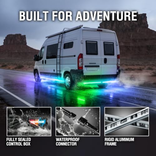 Aura DreamColor Underglow Chasing Lights for RV with APP & Remote (4. RV Class B & B+)