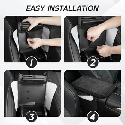 Center Console Cover with 2 Side Pockets (Black)