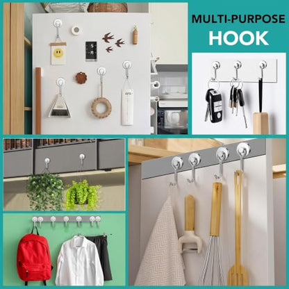 Magnetic Hooks (Silver / 0.79in)