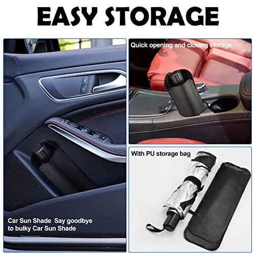Car Windshield Sun Shade Foldable Umbrella Sunshade