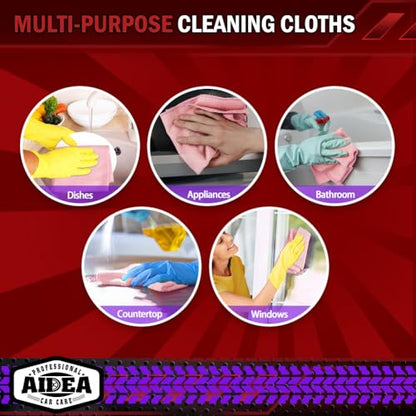 Microfiber Cleaning Cloth Pink 10PK (Pink / 10PK)