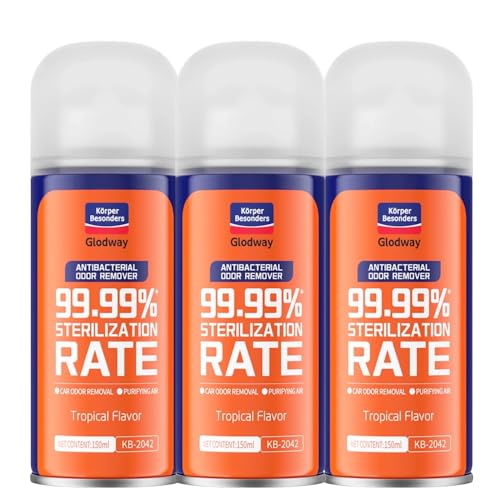 Glodway Car Air Freshener Spray (6 Ounce (Pack of 3) / Red)