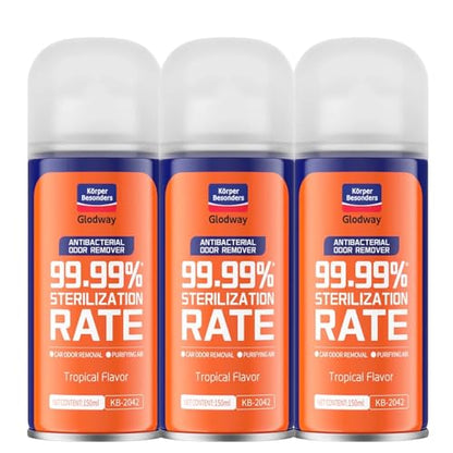Glodway Car Air Freshener Spray (6 Ounce (Pack of 3) / Red)