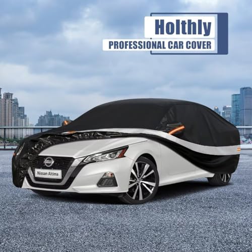 10 Layers Car Cover Custom Fit for Nissan Altima (Black Gray / Custom Fit for Nissan Altima)