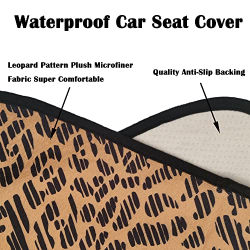 Car Seat Cover Protector Front Seats (2Pcs Front Seat Towel / Leopard)