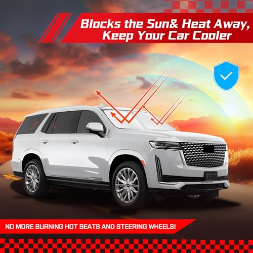 Windshield Sun Shade for Cadillac Escalade 2021 (for Cadillac Escalade 2021-2026)