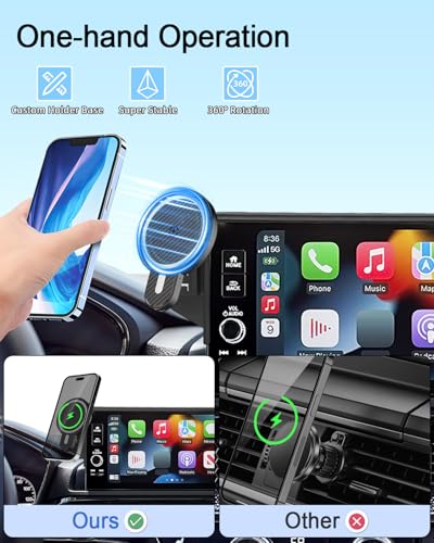 Car Phone Holder for Honda CR (Honda HR-V/CR-V 2023-2026 (7/9 inch) / Magsafe+ Wireless Charger)
