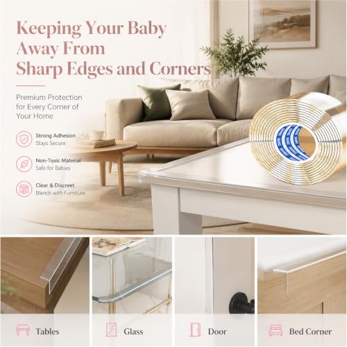 Baby Corner Proofing Edge Protector Strip (2 Rolls / 2 Roll, 0.8in x 13FT)
