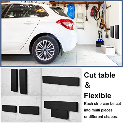 8 Pack Garage Wall Protector for Car Doors Garage Bumpers for Parking Car Self Adhesive Wall Guard Anti Collision EVA Foam Pole Padding for Warehouse Parking