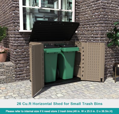 Outdoor Storage Shed (35 Cu.ft Brown Shed-05E)