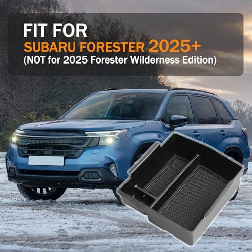 Center Console Organizer for 2025 2026 Subaru Forester Premium Sport Limited Touring Accessories (for Subaru Forester)
