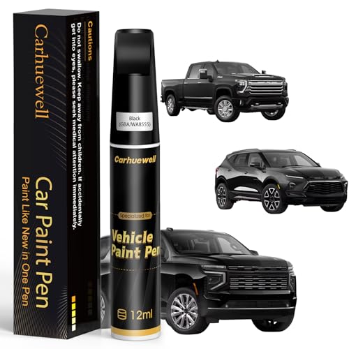 Black(GBA/WA8555) Touch Up Paint for Chevrolet for Deep Scratches (For Chevrolet / Black(GBA/WA8555)Black/Magnetic Black Pearl(G41) for Black/Magnetic Black Pearl(G41) Compatible with 350Z/370Z/Armada/Frontier/Murano/PathfinderAll Models)