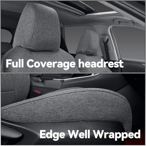CRV Car Seat Covers Custom Fit for Honda 2012 (Gray / 2012-2014 CRV EX,EX-L,LX)