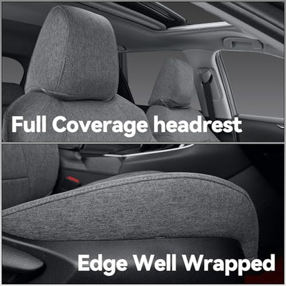 CRV Car Seat Covers Custom Fit for Honda 2012 (Gray / 2012-2014 CRV EX,EX-L,LX)