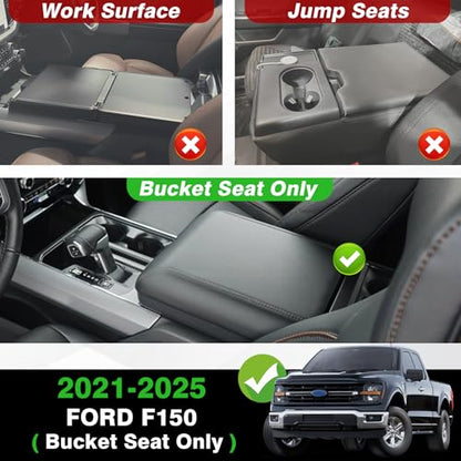 Armrest Cover for Ford F150 2021 (2) 21-26 |F150| Bucket Seat, Regular)