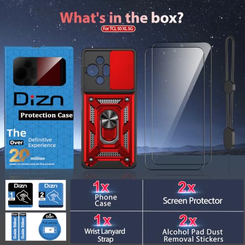 for TCL 50 XL (TCL 50 XL 5G（6.78"） / Red)