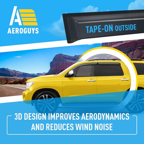Extra Durable Window Deflectors Tape (For Toyota Sequoia 08-22)