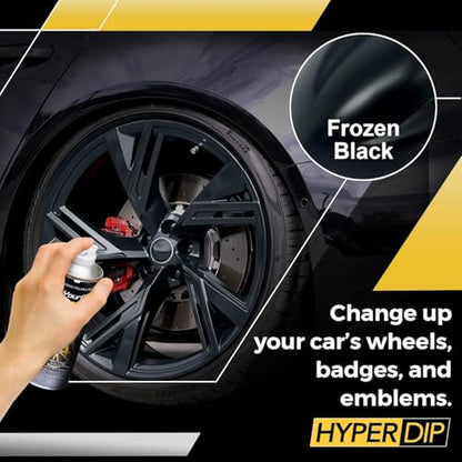 HyperDip Peelable Car Paint (11 Ounce (Pack of 2) / Frozen Black)
