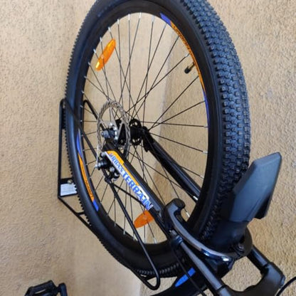No Lift Vertical Bike Hanger Simple & Secure Space Saving Bike Wall Mount for Garage & Commercial Use Bicycle Holder for Mountain and Road Bikes (Black / 1 Bike)