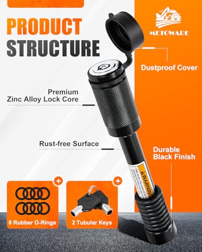 Trailer Hitch Lock (Black / 1 Pack)