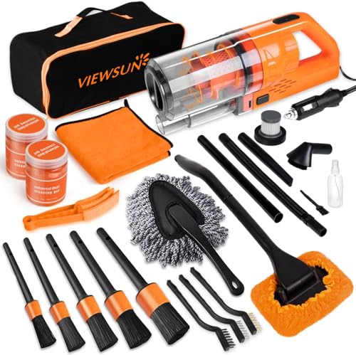 Car Cleaning Kit (Orange / 17PCS)