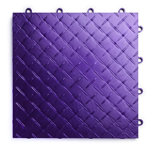 SnapLock RaceDeck Diamond 12"x12" Interlocking Garage Tiles (48 Pack / Purple)