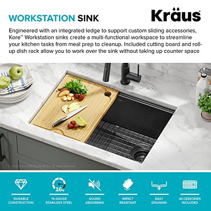 Kore Workstation 27 (PVD Gunmetal / 27 inch / Sink)