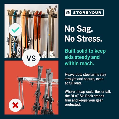 Ski Rack Wall Mount (16 Skis)