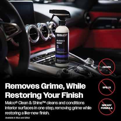 Clean & Shine Interior Car Cleaner and Dressing Spray (128 Fl Oz (Pack of 1))