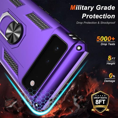 for Google Pixel 6A Case with Screen Protector (Purple / Google Pixel 6A)