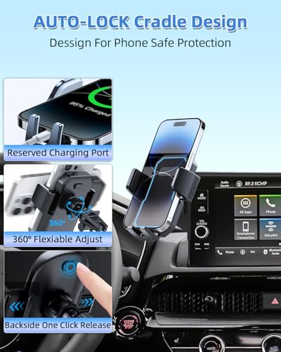 Car Phone Holder for Honda CRV (Honda HR-V/CR-V 2023-2026 (7/9 inch) / Auto Lock)
