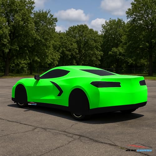 Car Cover I Fit for Corvette C8 I Indoor and Outdoor I Protection from Sun (Green)