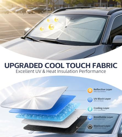 Windshield Sun Shade for Benz GLE Class 2012 (Fit for Benz GLE-Class 2012-2019)