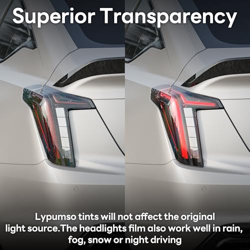 Car Light Tint Film (Smoke Black Honeycomb / 12in x 60in)