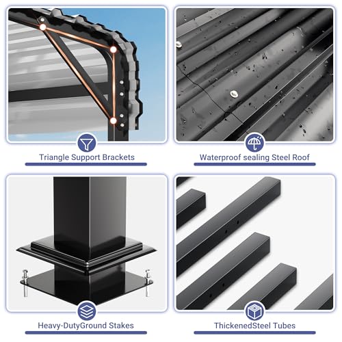 20x40 FT Heavy Duty Metal Carport Canopy (20x40 FT)