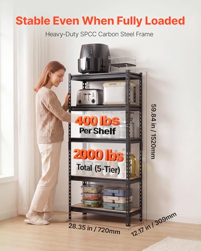 Storage Shelves (12" D x 28" W x 60" H)