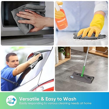 Grey Microfiber Cleaning Cloth (Grey)