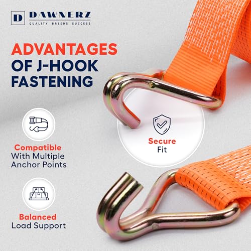Heavy Duty 4 Inch x 30 Ft Ratchet Straps (4 inch X 30 ft 22000 lbs)