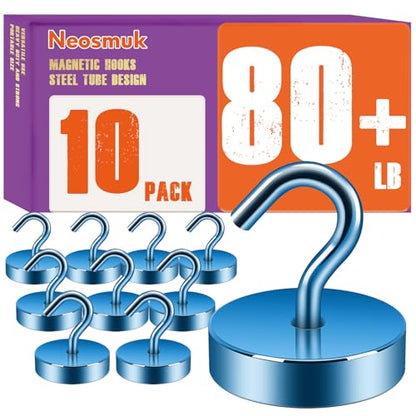 Magnetic Hooks Steel Tube Design for Cruise (Royalblue / 80lb Magnetic Hooks)