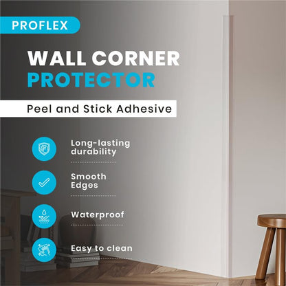 Proflex Wall Corner Protector (2 x 36 In - (6PCS) / Clear)